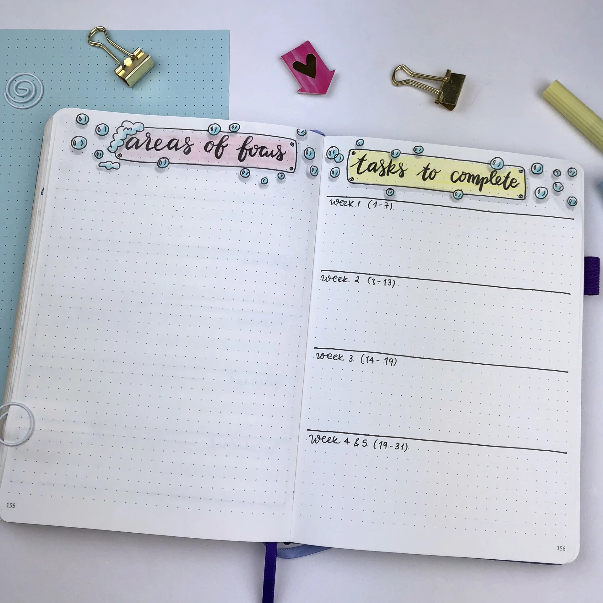 Plan With Me - My July Set Up in my Bullet Journal + Video