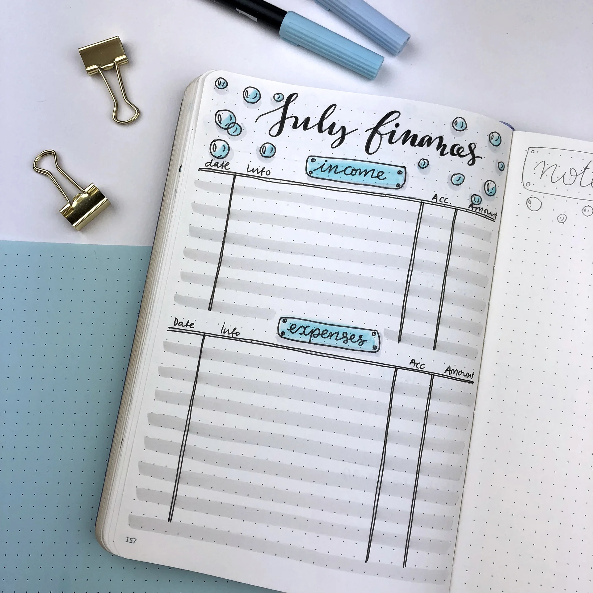 Plan With Me - My July Set Up in my Bullet Journal + Video