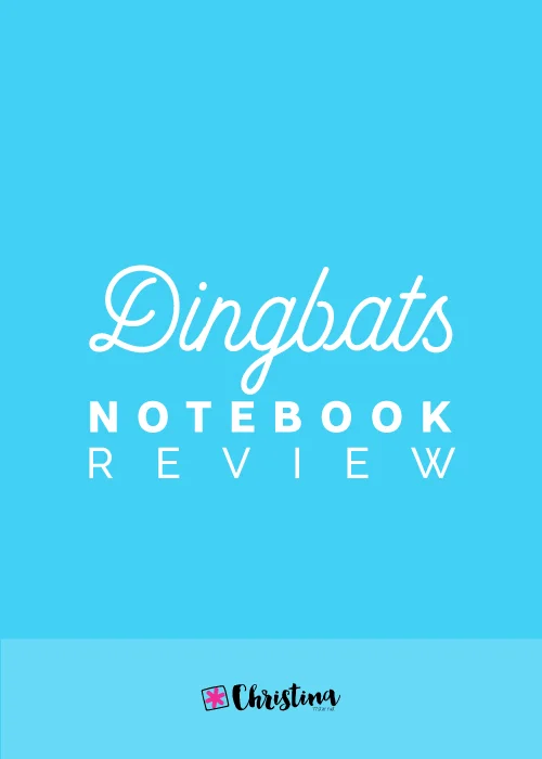 Dingbats Notebook Review - www.christina77star.net