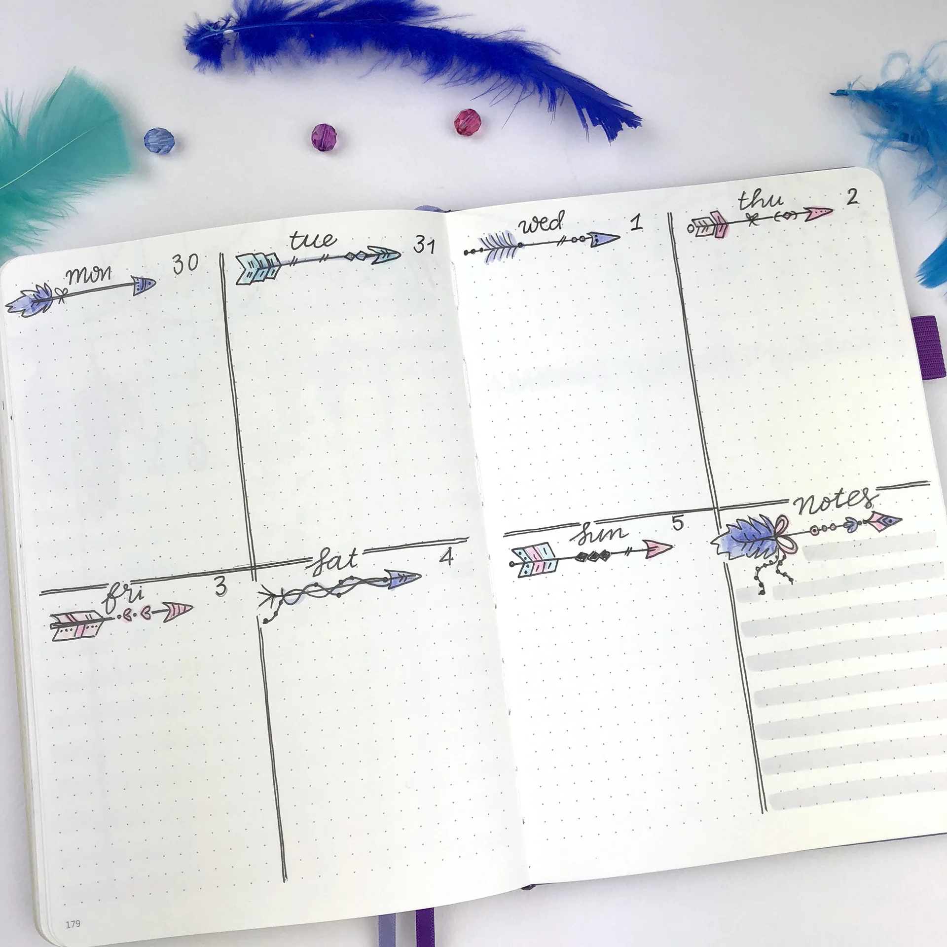 Plan With Me - My August Set Up in my Bullet Journal + Video