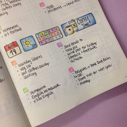 How to Colour Code your Bullet Journal — Square Lime Designs