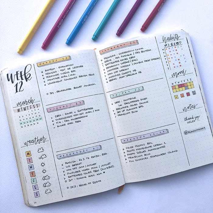 Traveling Bullet Journal - www.christina77star.net