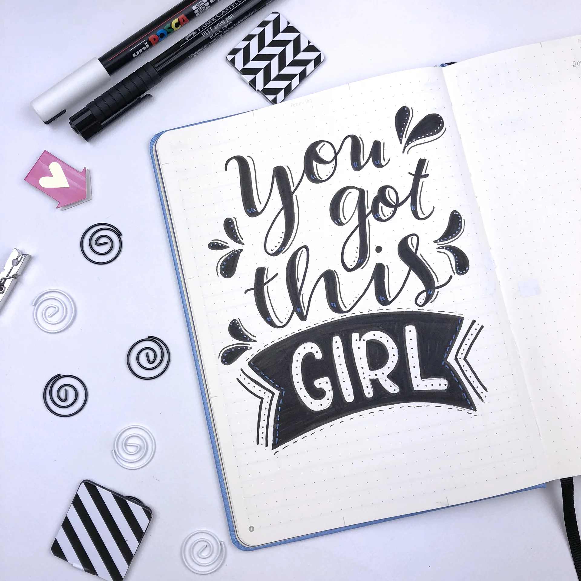 How I've setup my 5th bullet journal - www.christina77star.net