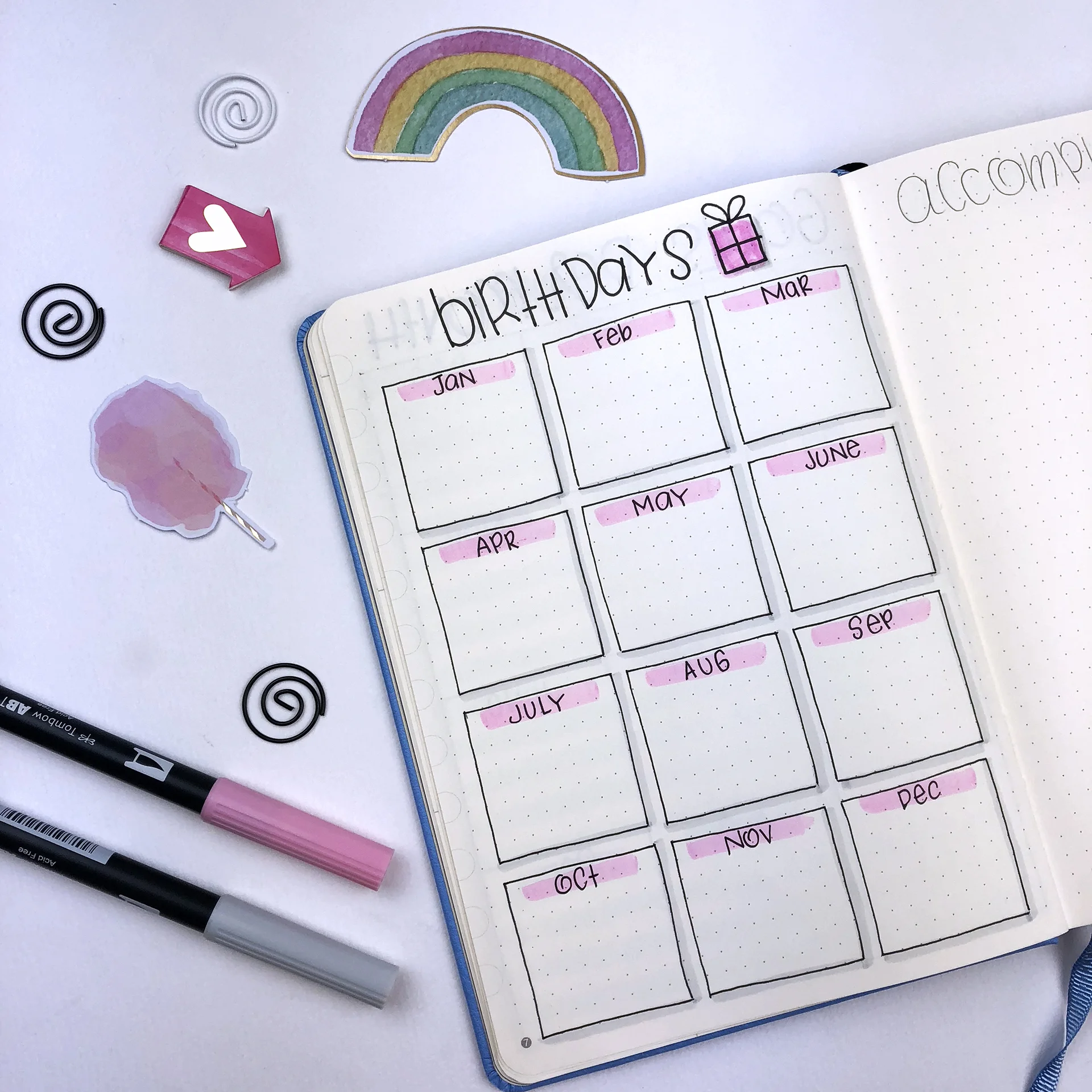 How I've setup my 5th bullet journal - www.christina77star.net