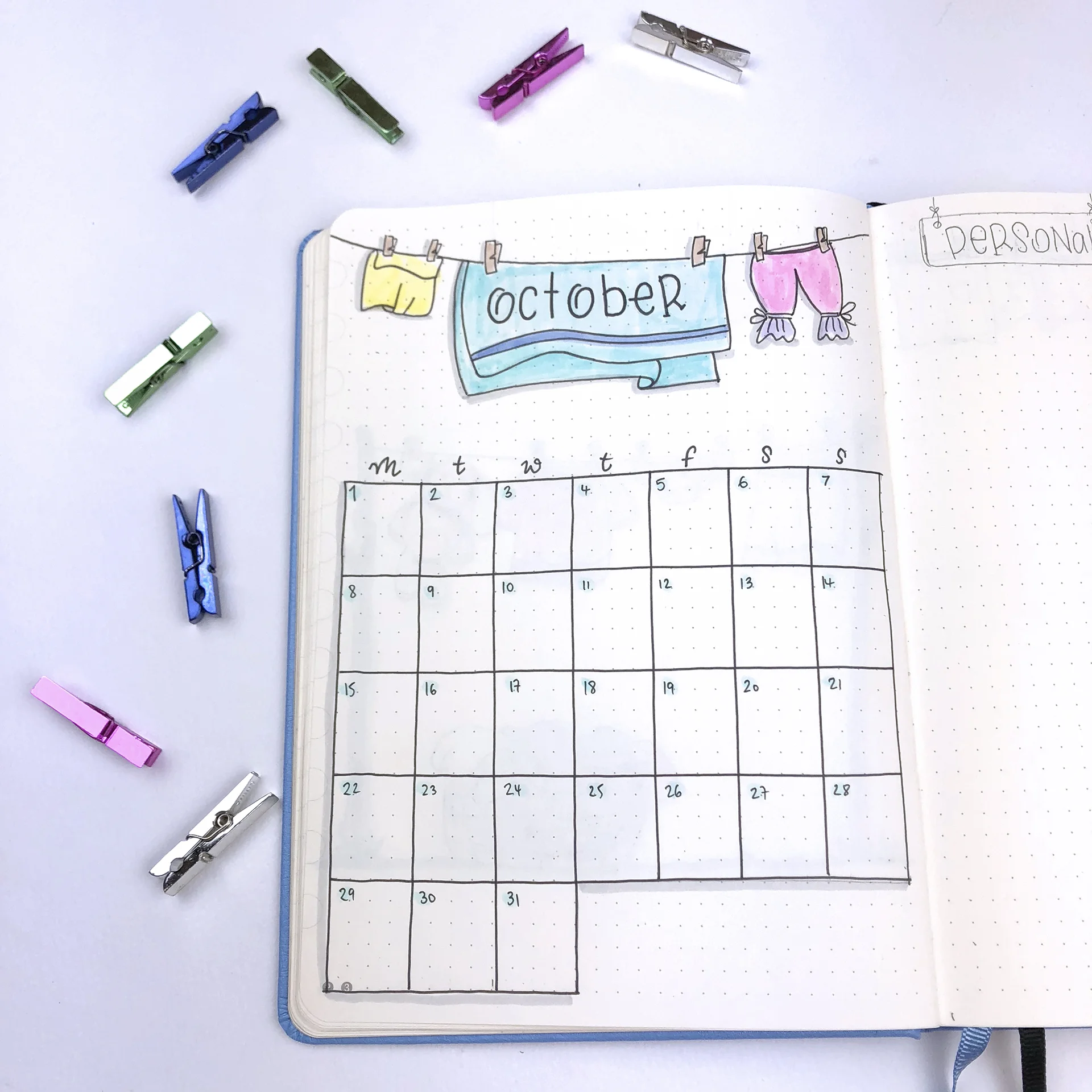 Plan With Me: October 2018 Bullet Journal setup