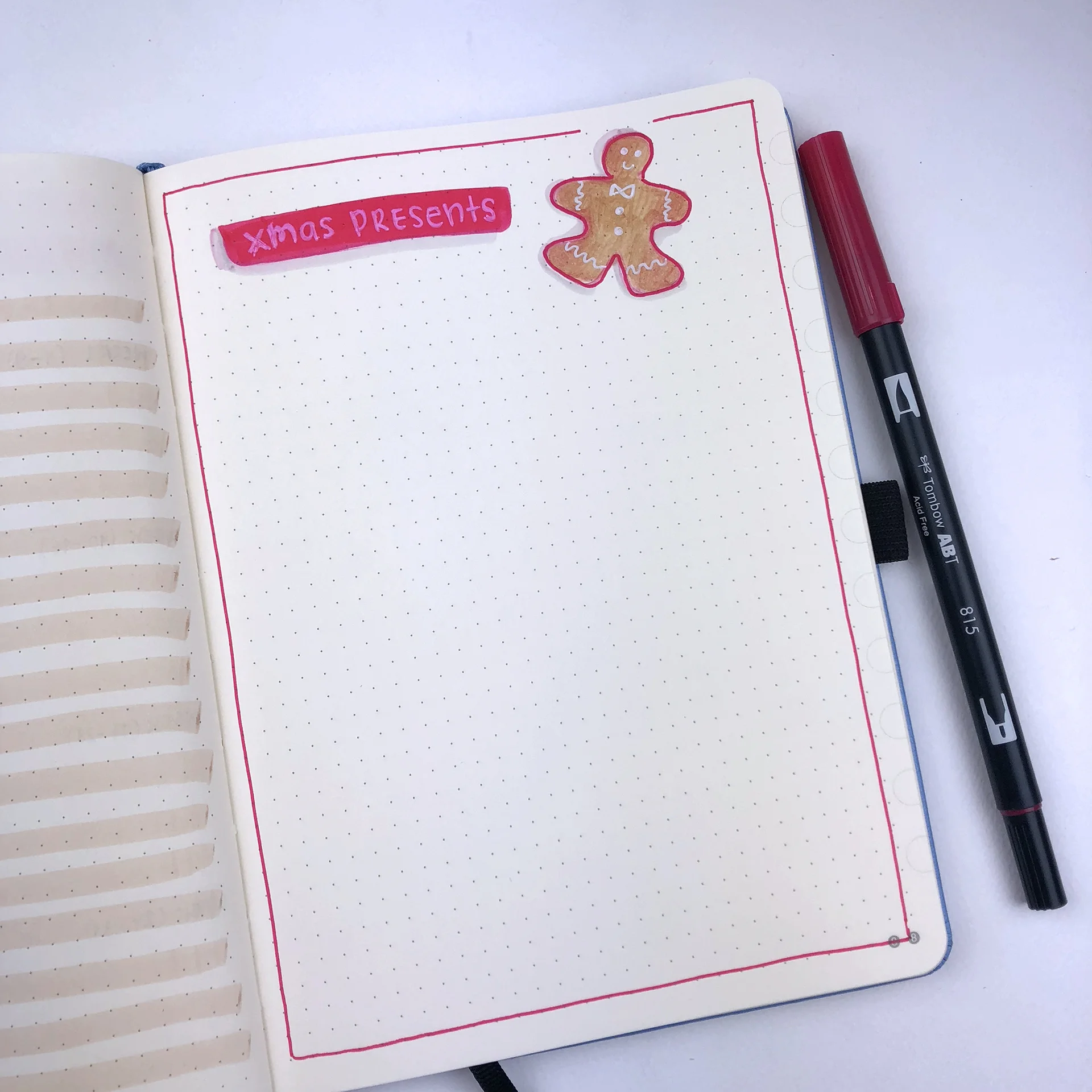 Xmas Presents List - Bullet Journal Plan With Me - December 2018