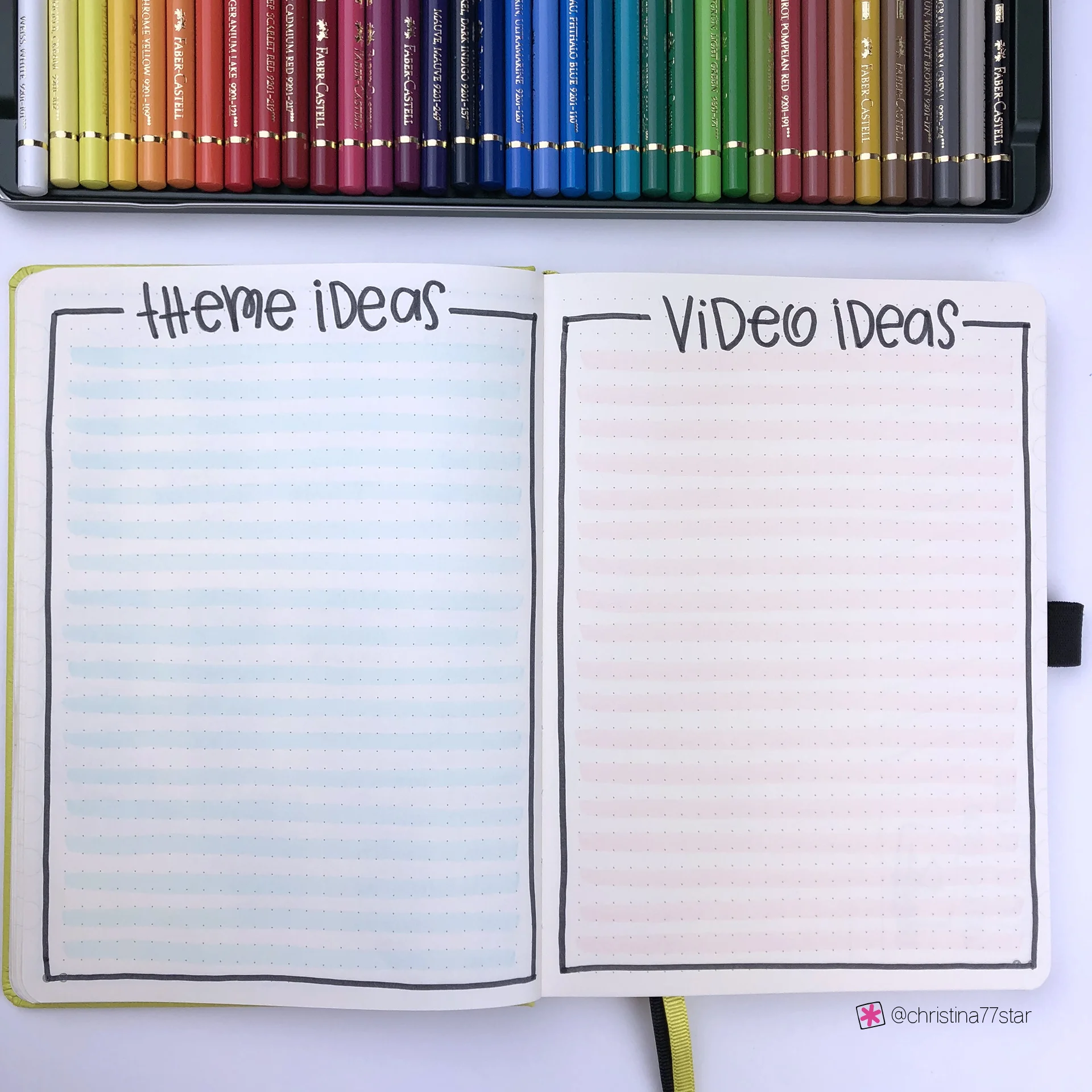 2019 bullet journal setup - Theme and Video Ideas - www.christina77star.net
