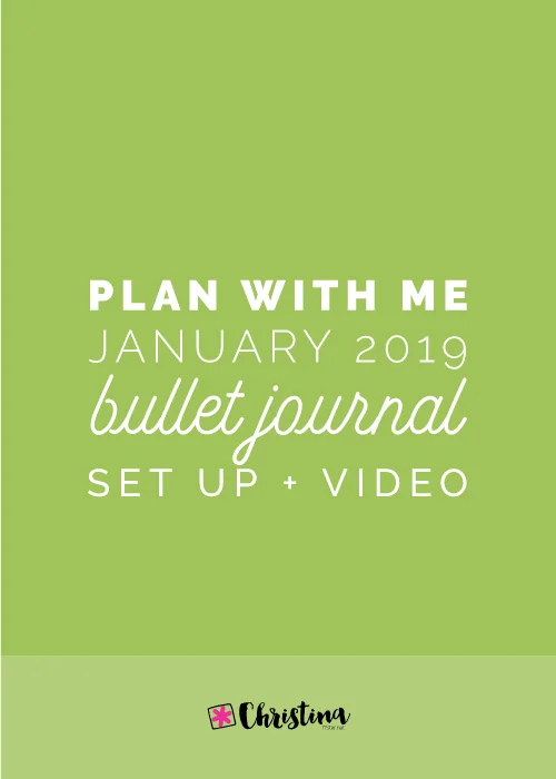 My Bullet Journal Setup for January 2019