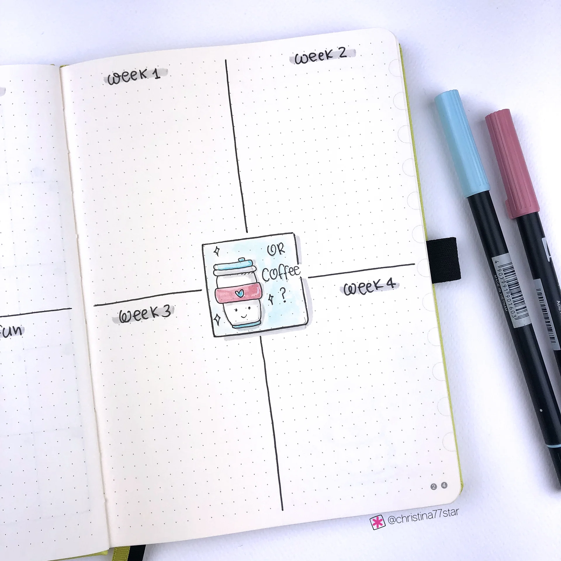 Tasks Per Week - Bullet Journal Plan With Me - January 2019
