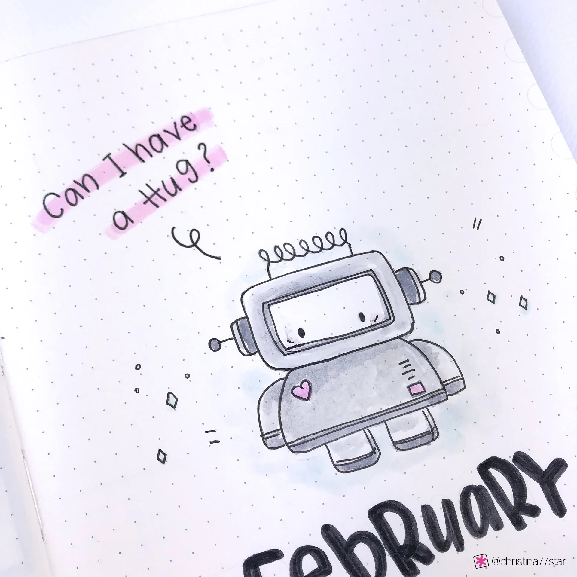 February 2019 - Bullet Journal Setup