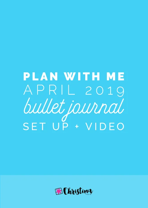 Plan With Me - April 2019 - Bullet Journal setup