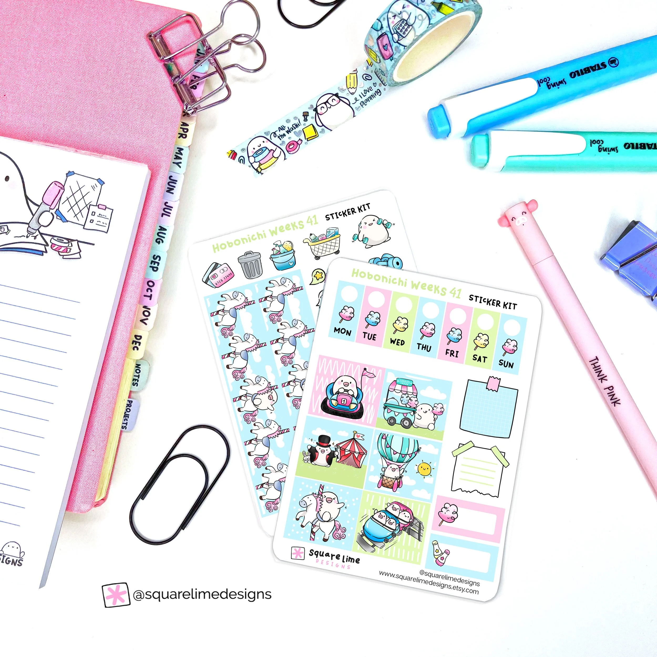 Cute Hobonichi Stickers