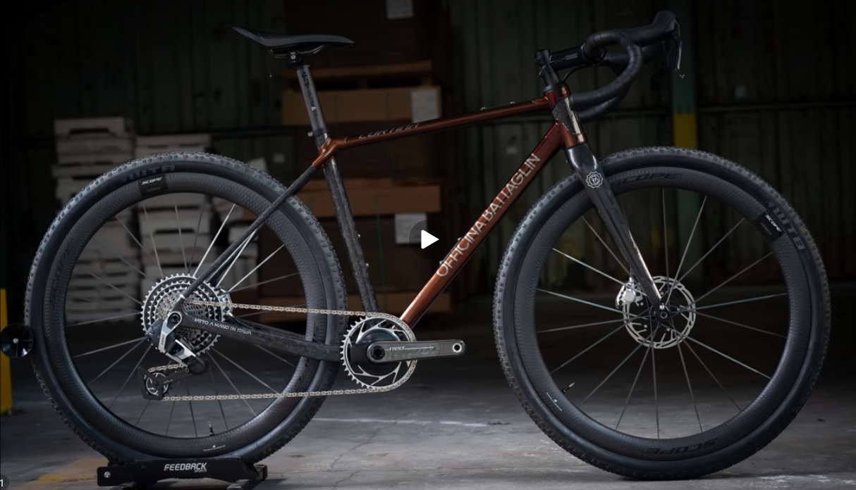 Battaglin Cortina Gravel Bike Custom Build - Antique Bronze Cromovelato