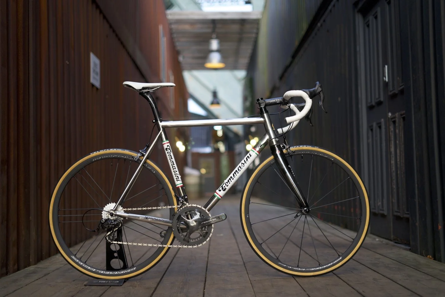 Tommasini Mach titanium custom build road bike