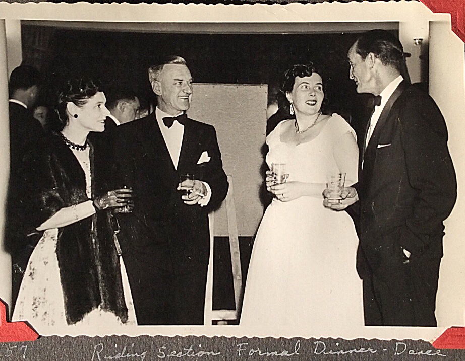 Don and Lorraine Newton (pictured on right) attending a formal dinner - dance in 1957