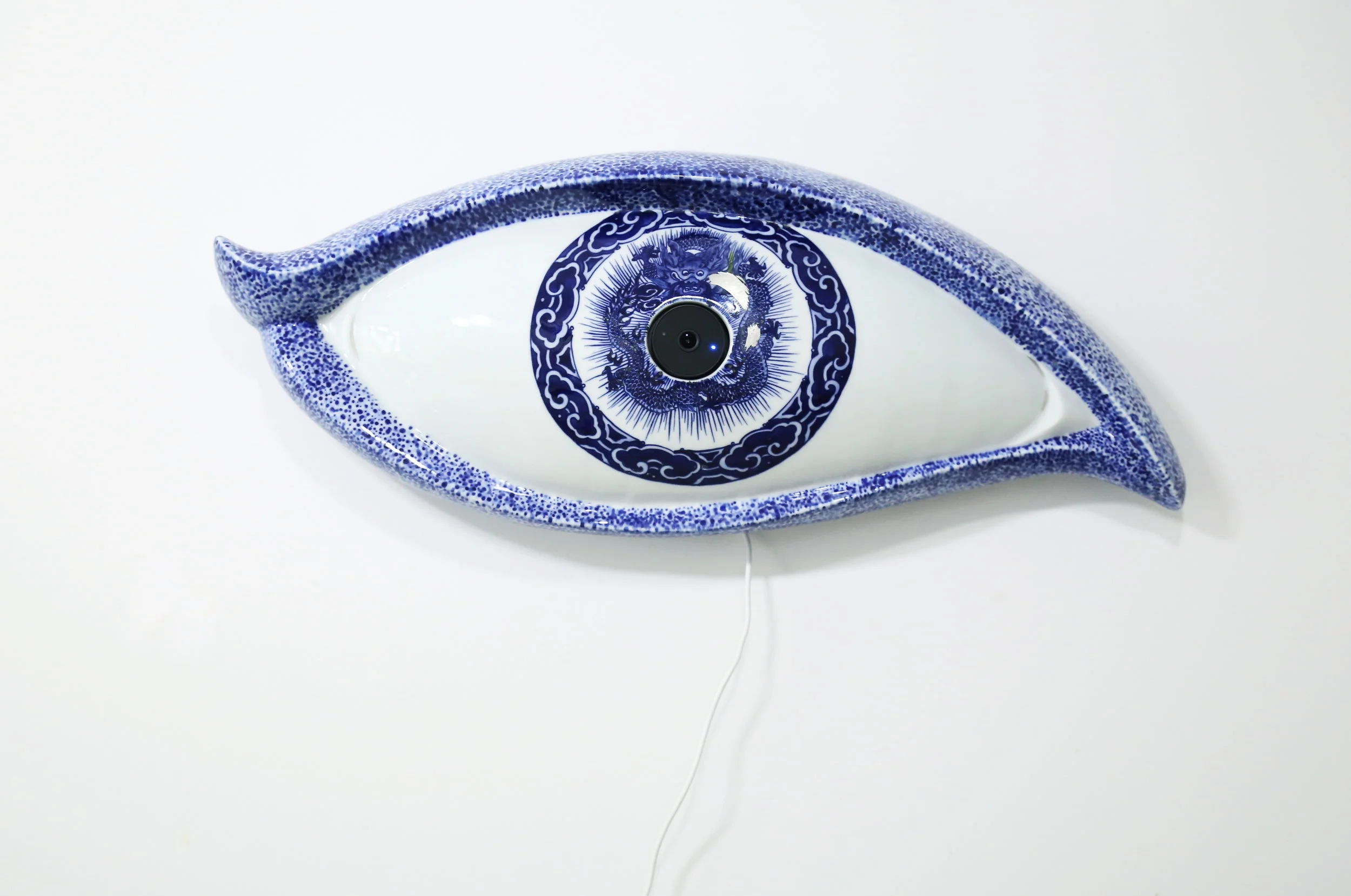  Interactive installation&nbsp;  material: porcelain,&nbsp;micro camera  size:65cm x 45cm  year of making:2017    