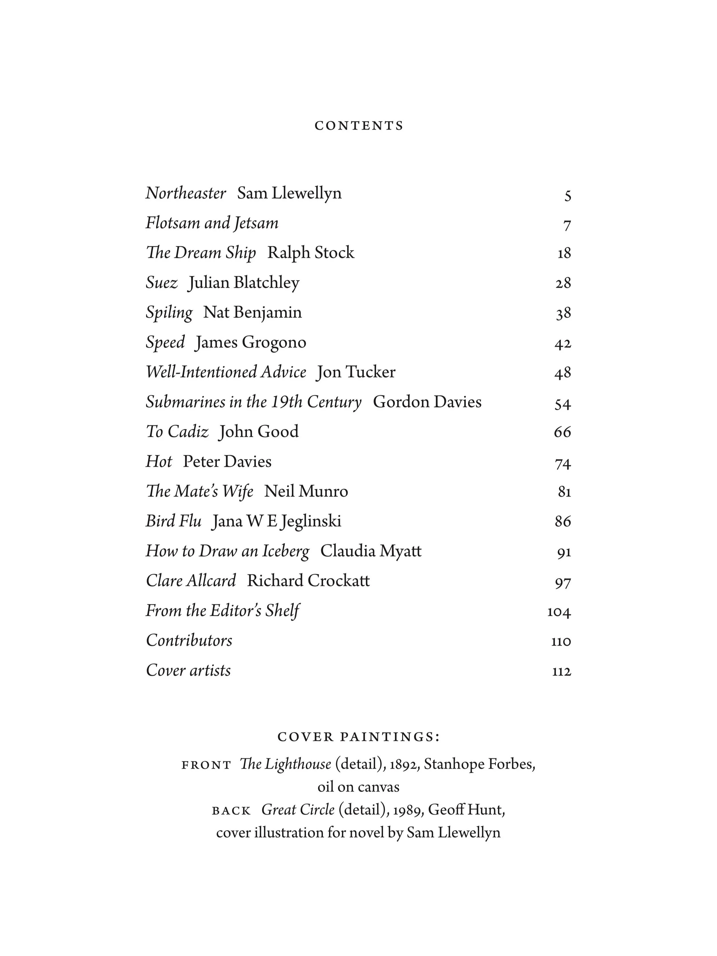 The Marine Quarterly is 112 pages of intelligent sea reading