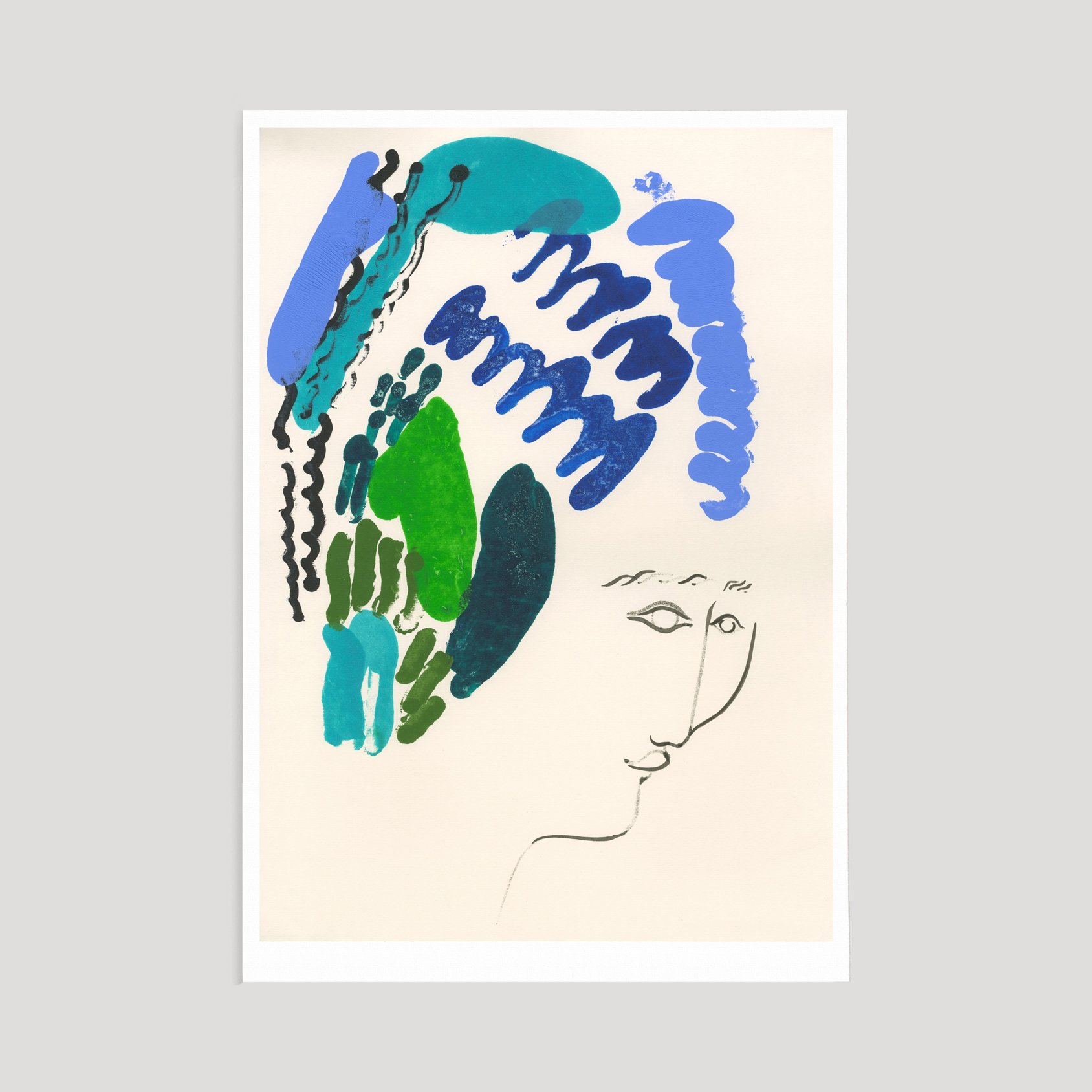 Turquoise Turban Lady (series), Limited Edition, Fine Art Print