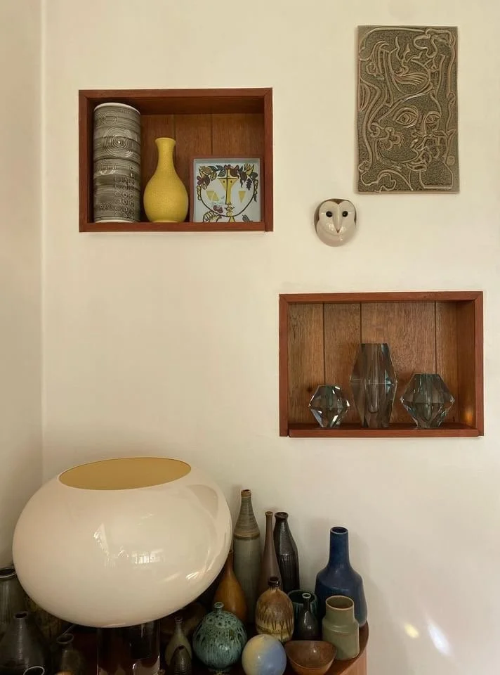 Floralface Claypaint Tile, Glazed Stoneware; Private Residence