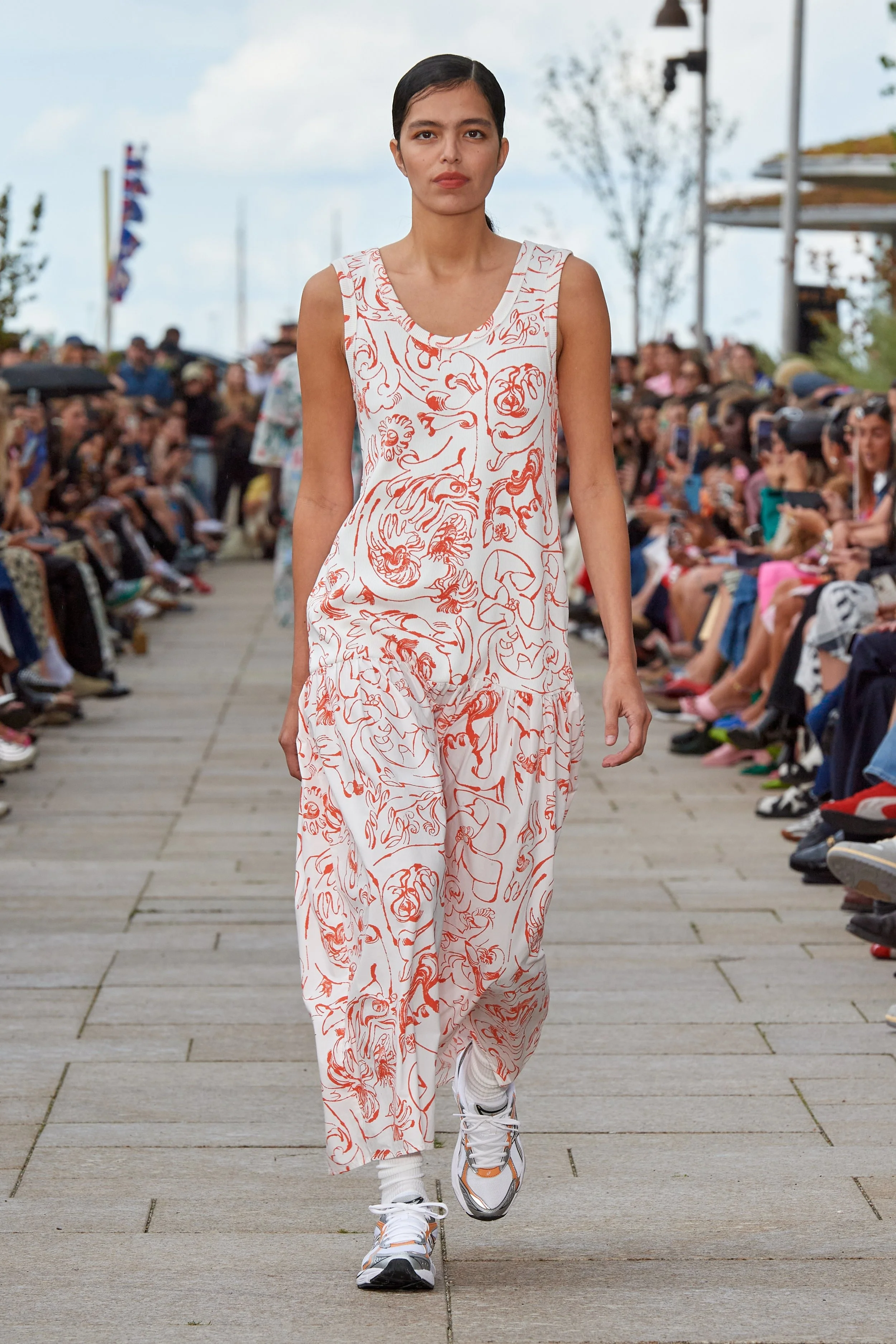 Red Cactis Dress - Marimekko SS25 Copenhagen Fashion Week (Photo James Cochrane)