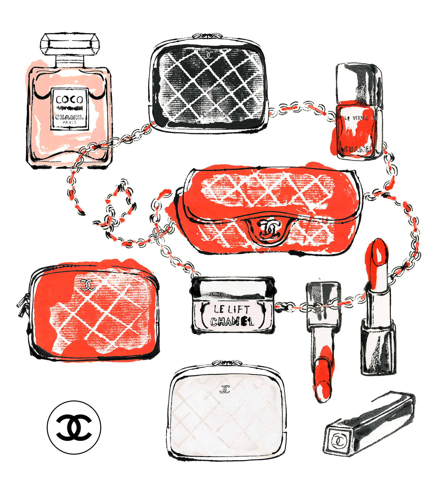 Small Bags - Illustration; Chanel