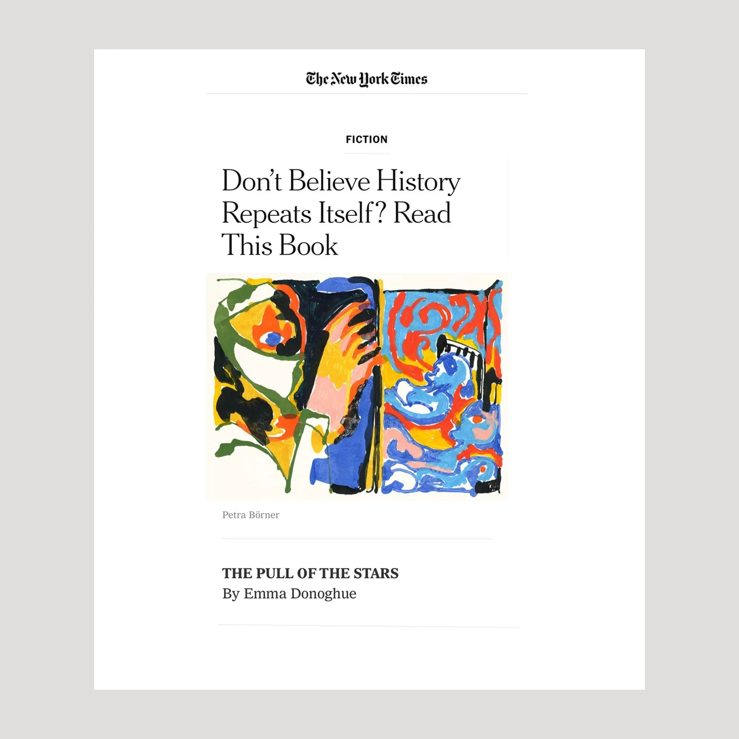 The Pull Of The Stars By Emma Donoghue, Book Review, The New York Times