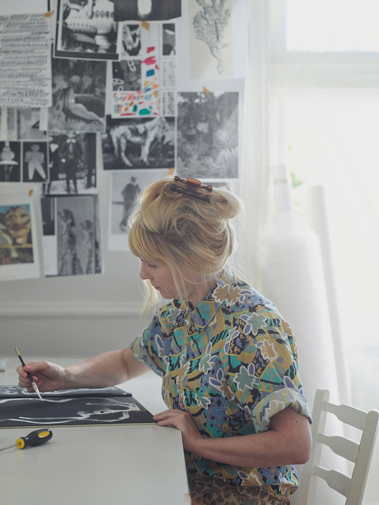 Petra in her studio
