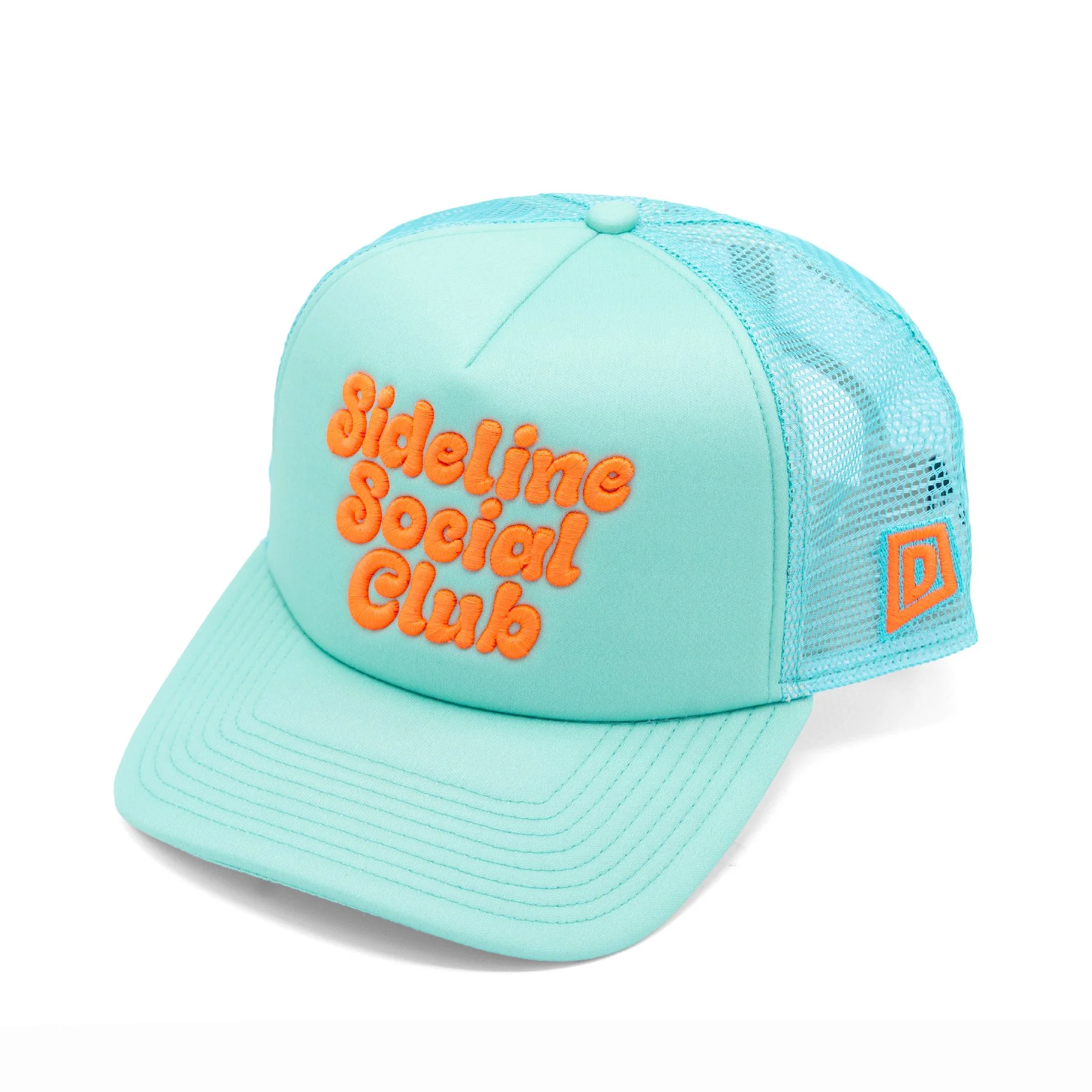 Sideline Social Club - Mint/Neon Orange
