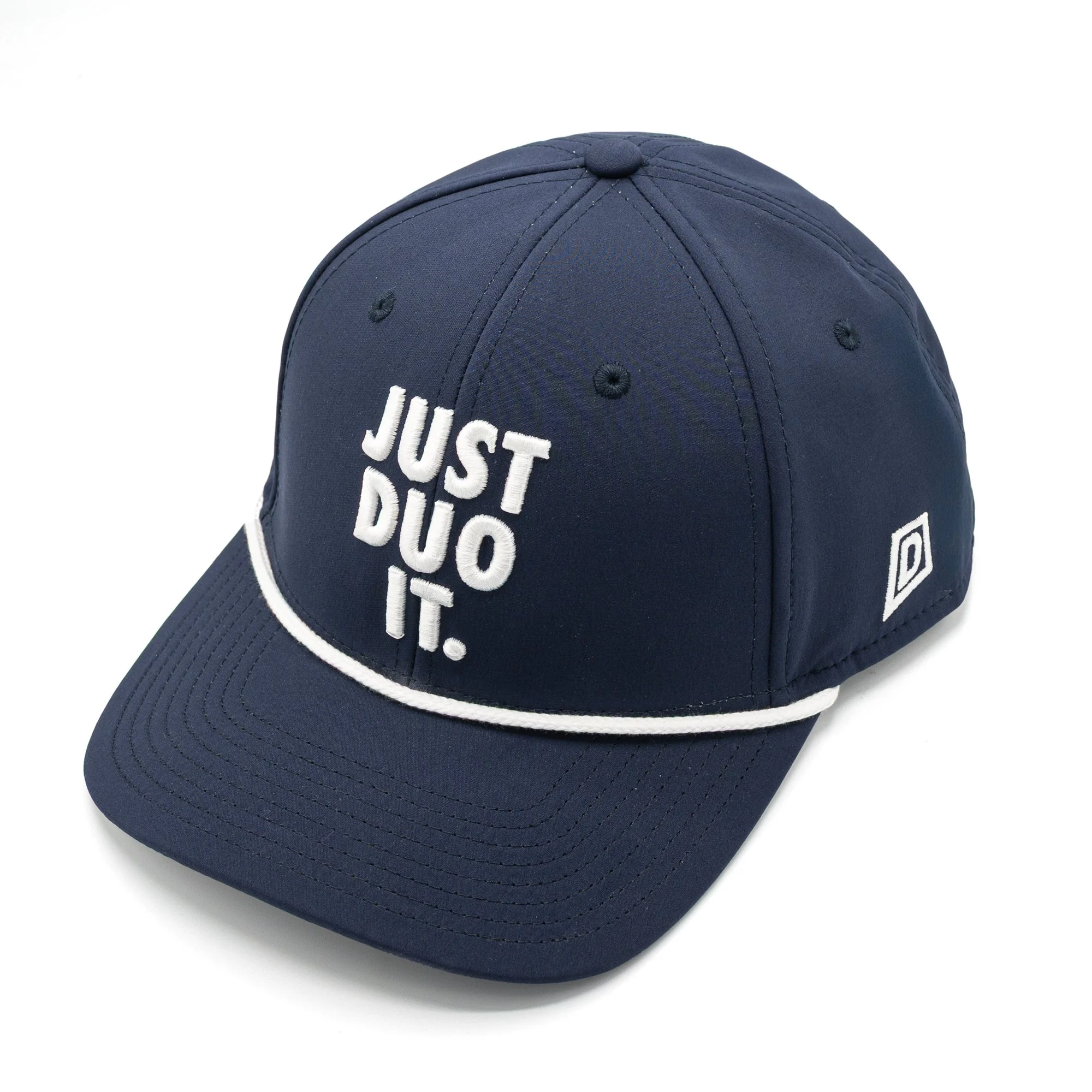 JUST DUO IT. Navy Blue/White