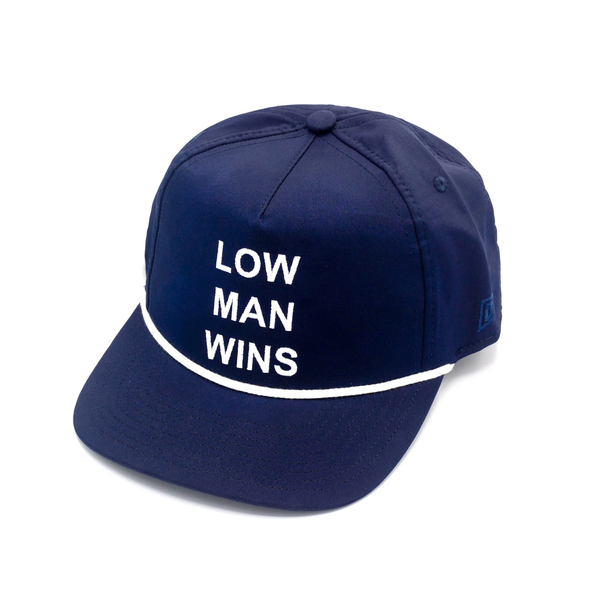 LOW MAN WINS - 5 PNL HAT w/ ROPE Navy