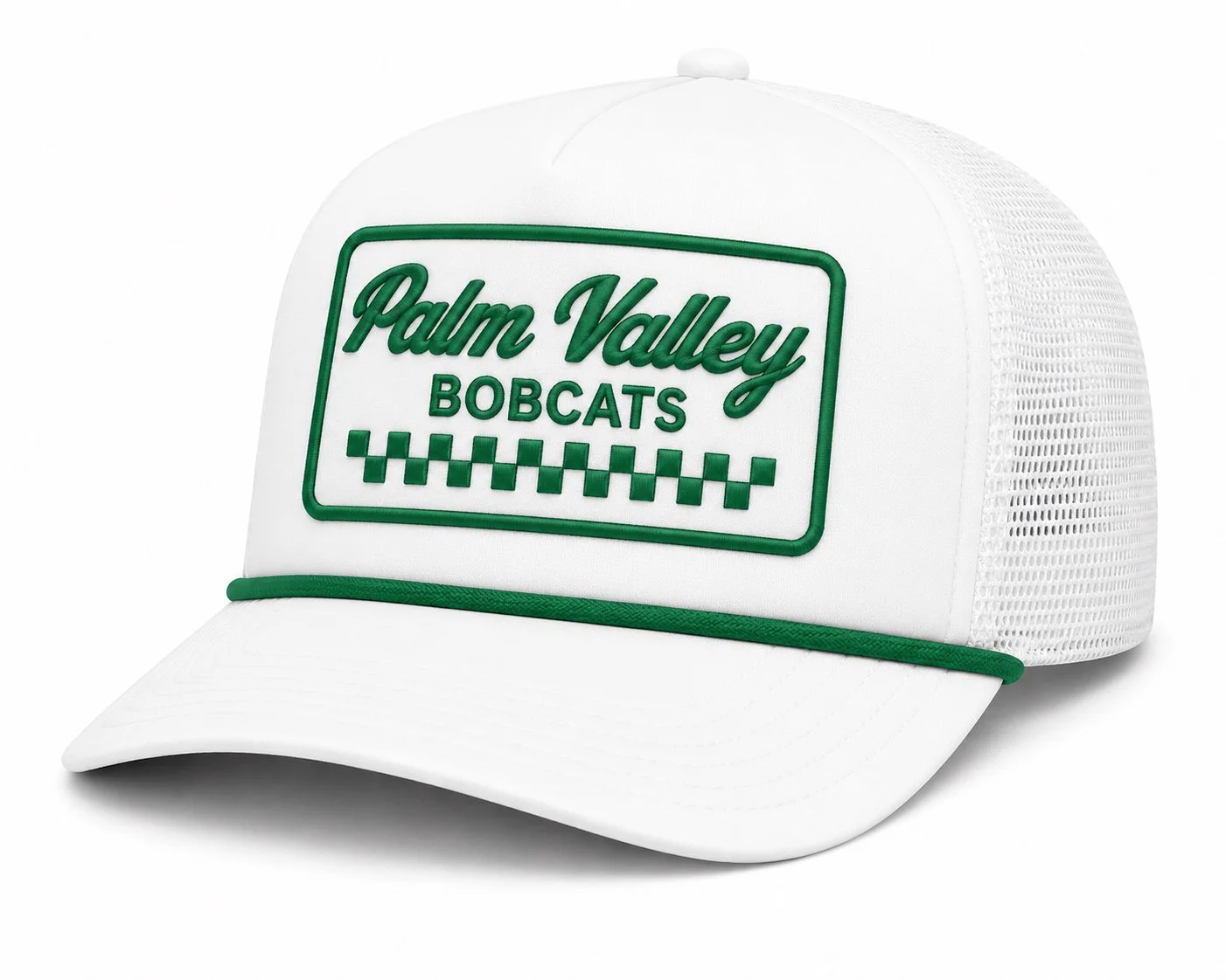 Palm Valley 5 Panel Foam Trucker - White