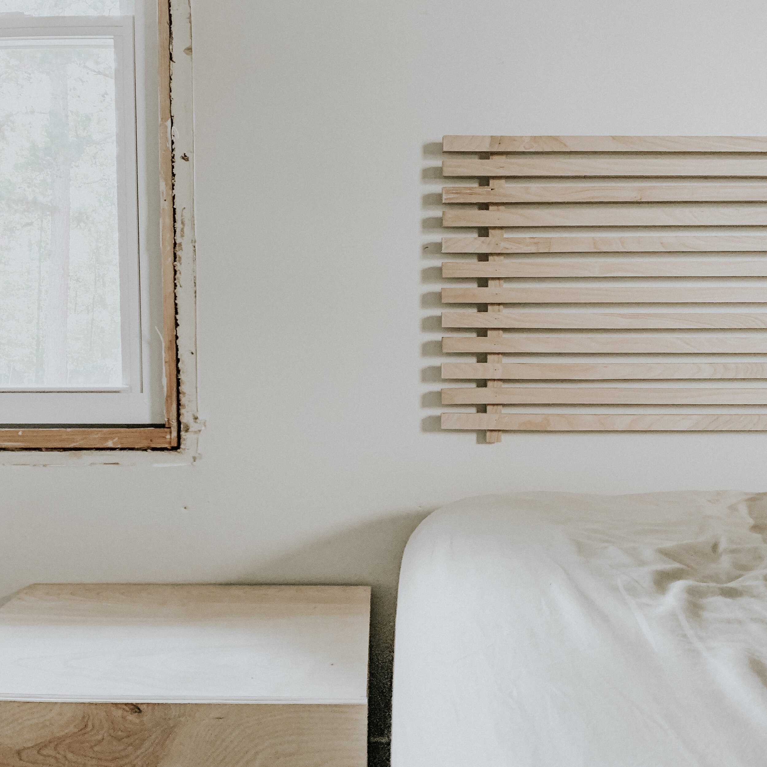 This Minimal House Diy Minimalism, How To Make A Wood Slat Bed Frame