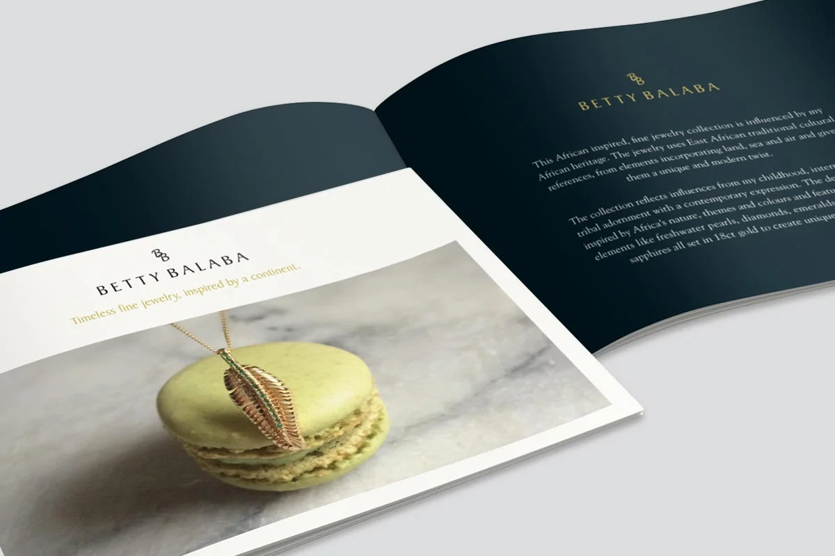 Betty Balaba print brochure