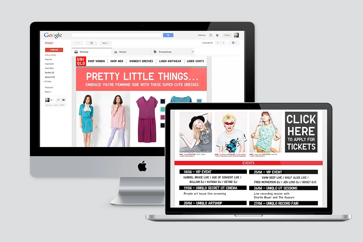Uniqlo email designs