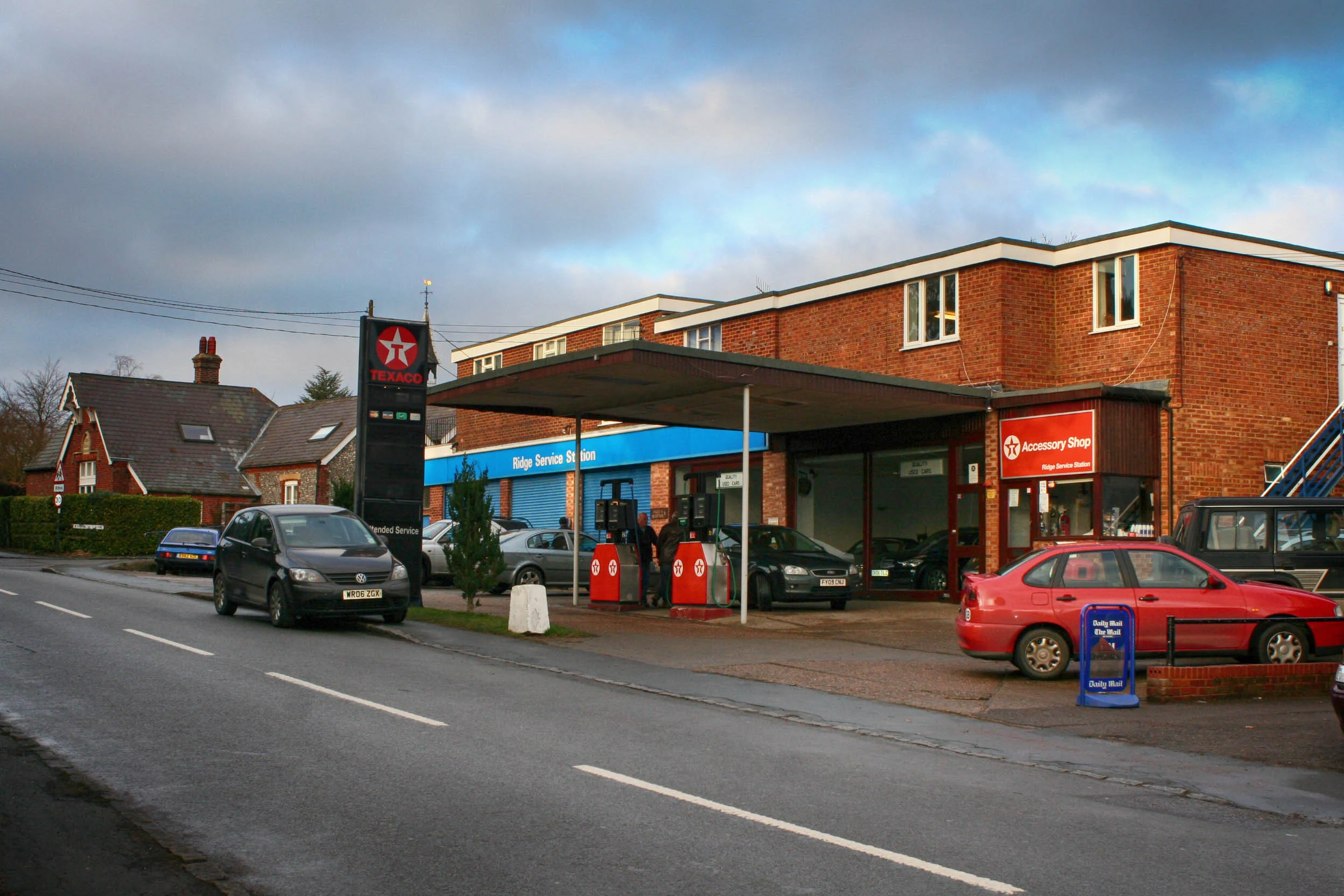 Old service station before development