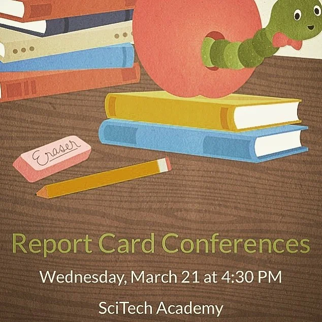 Come to school tomorrow from 4:30-6:30 to pick up your child’s report card and meet with teachers to get an update on your scholar’s progress. Looking forward to seeing everyone there! #scitech #scitechnola