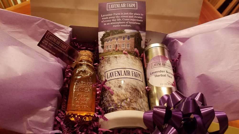 Lavender Tea & Lavender Honey gift set ($37 value) from Lavenlair Farm