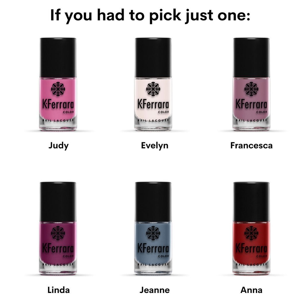 Which one would you pick? &hearts;️

#kferraracolor #pickingpolish #nailpolishcolors #nailpolishlove