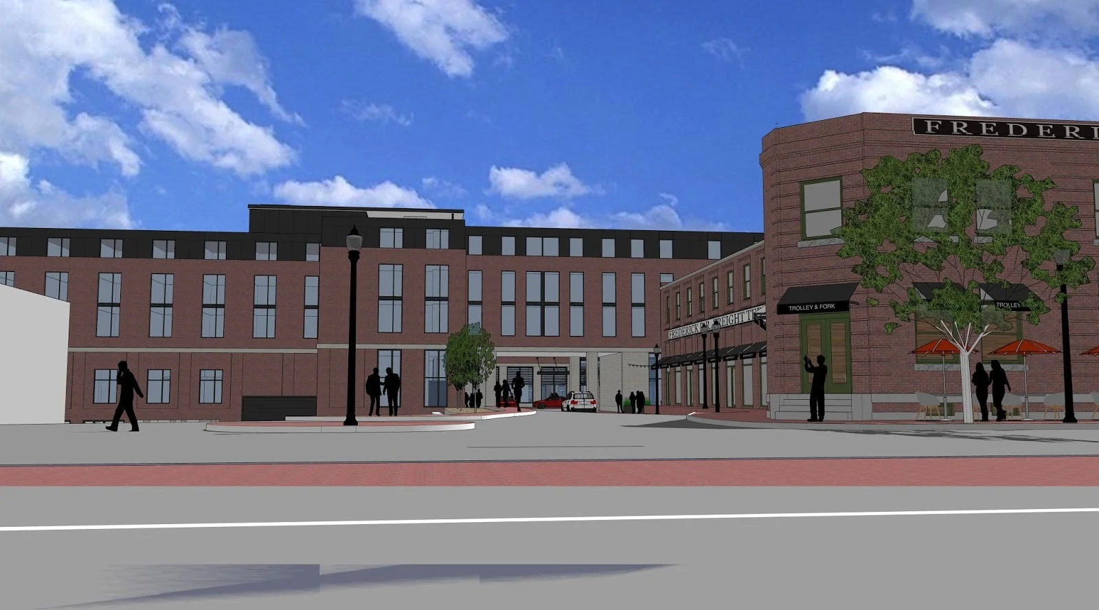 Historic Preservation Commission Considers Design of Downtown Hotel at Carroll Creek