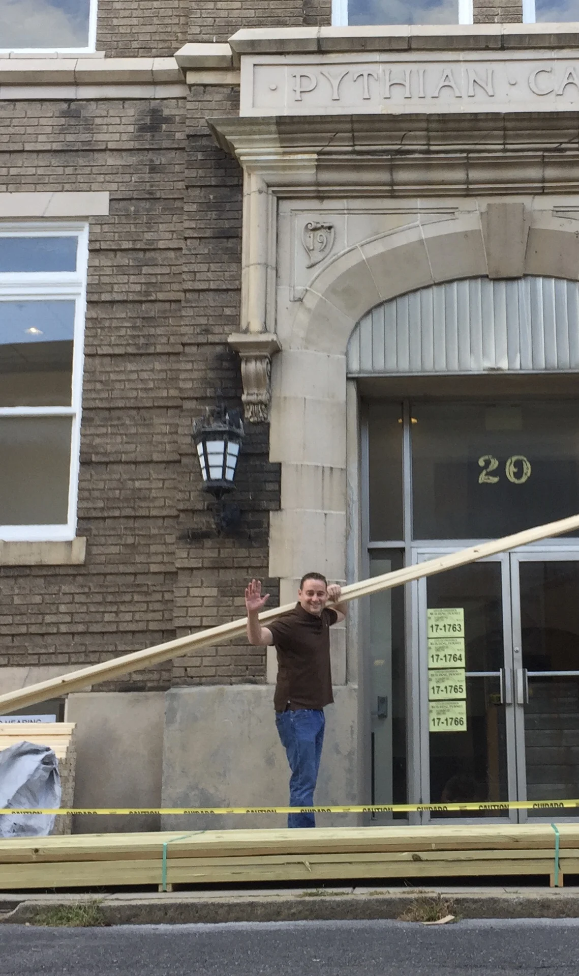Michael Fitzgerald of Gideon Properties leading current renovations of the Pythian Castle