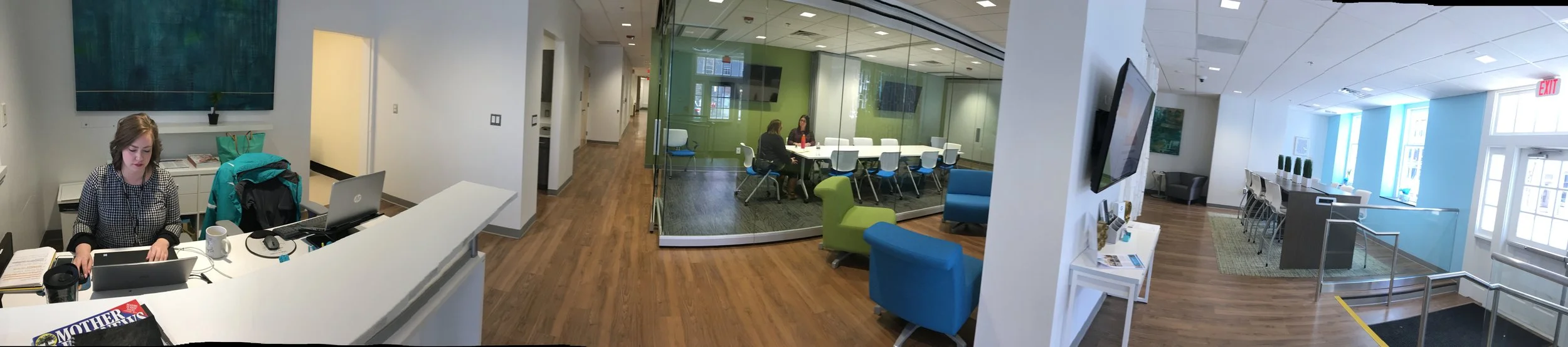 panoramic view of office
