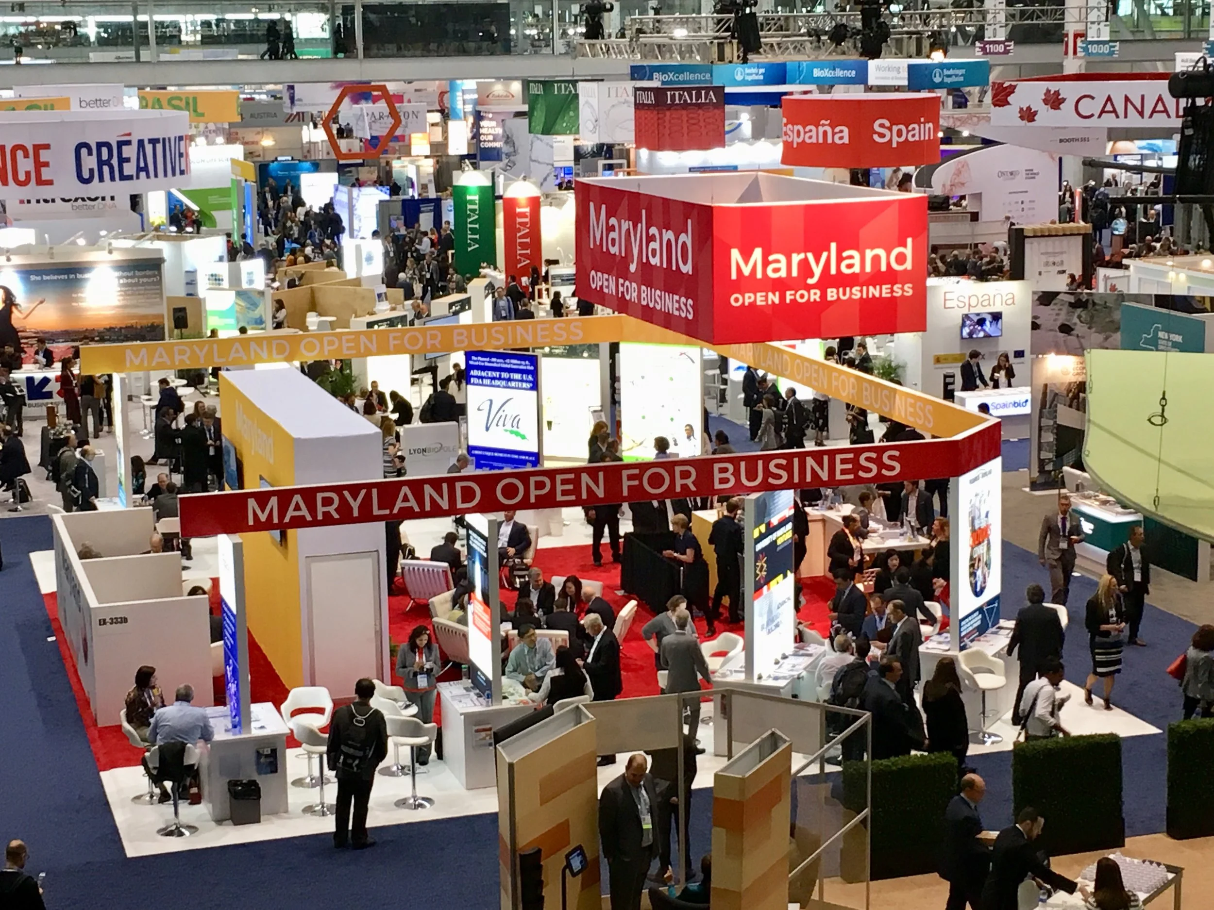 aerial view of conference