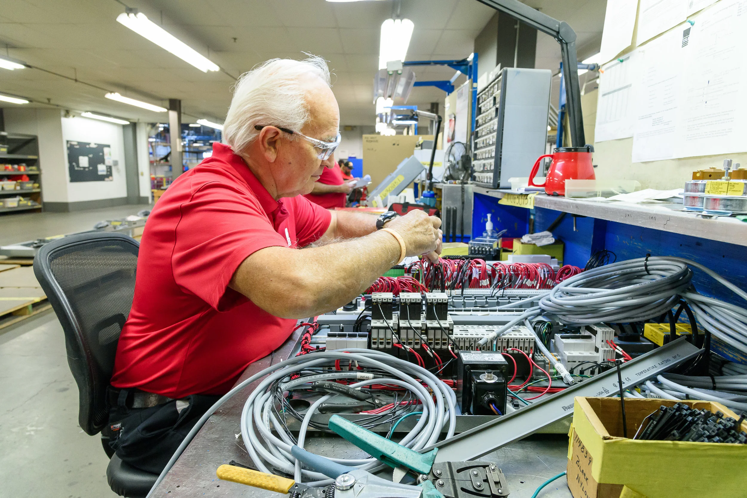  man working with equipment 