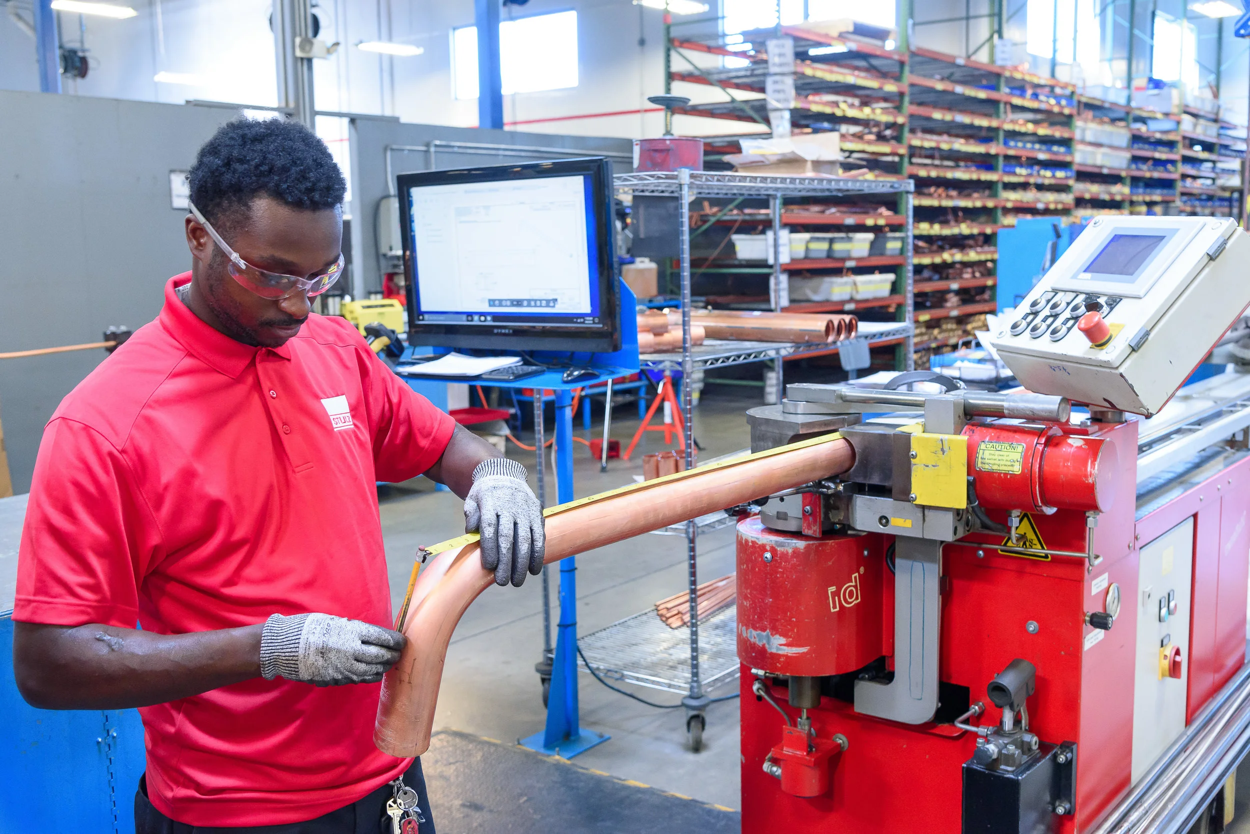  man working with equipment 