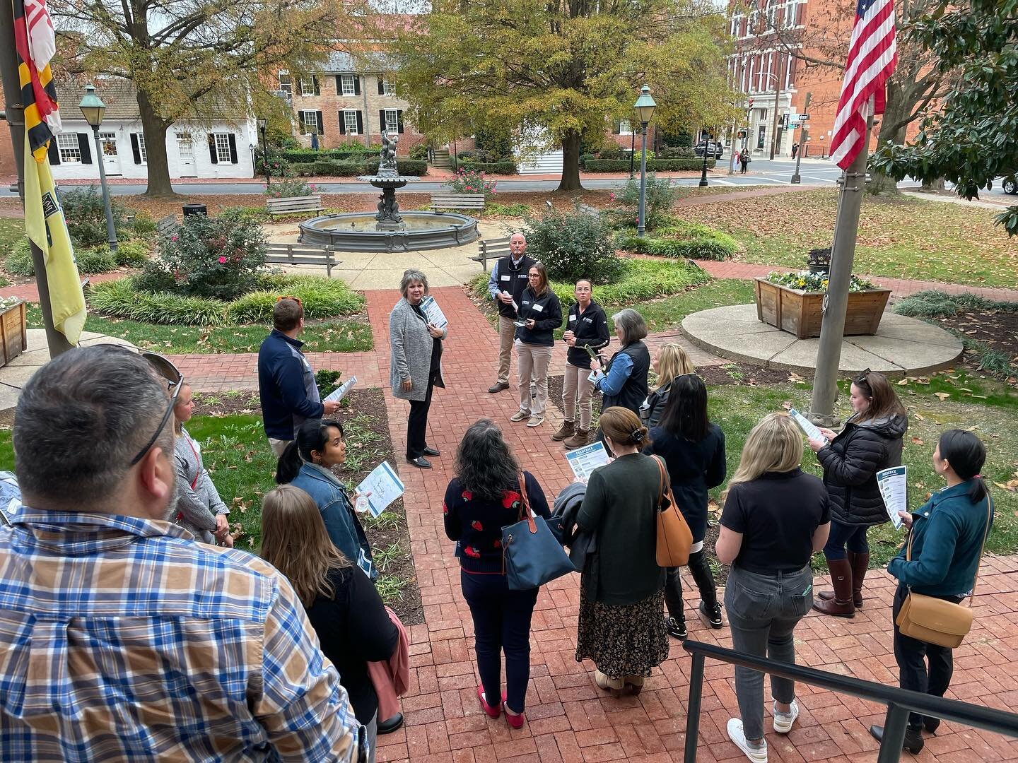 Last week we had the pleasure of hosting CREW Maryland Suburban for a walking tour of The City of Frederick.
Led by our Economic Development team, the tour highlighted local adaptive reuse successes, as well as future commercial real estate &amp; dev