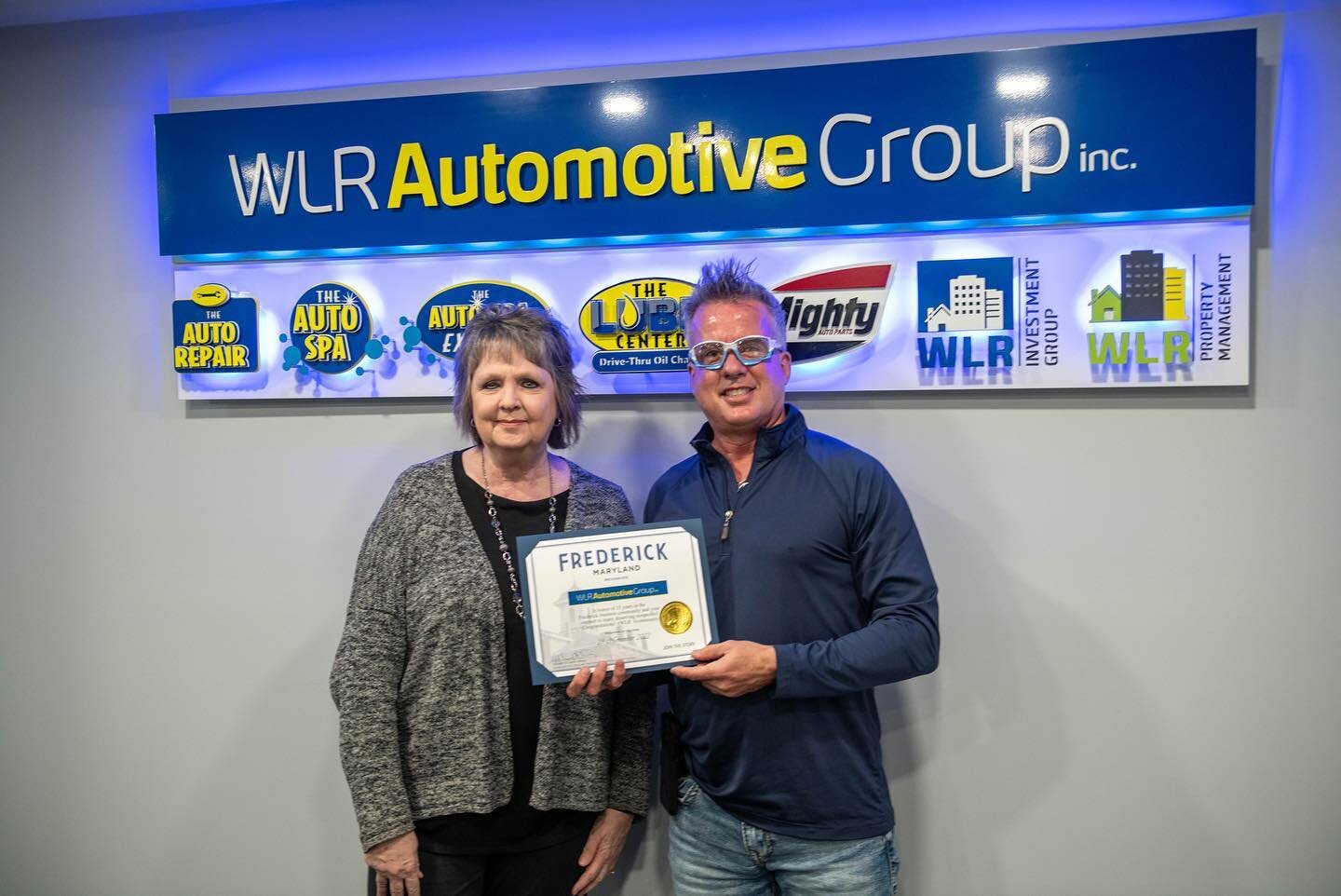 The WLR Automotive Group celebrates 35 years in business.

The company opened in 1987 with its first Lube Center right here in Frederick along Route 40. The business has since grown to 32 locations, including Lube Centers, Auto Spas, Auto Spa Express