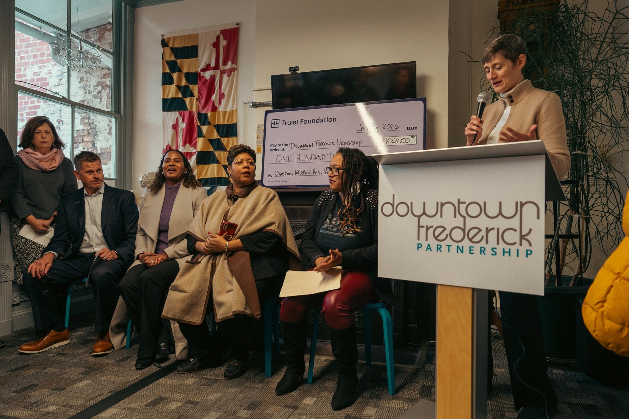  Kara Norman, Executive Director of DFP giving remarks. 