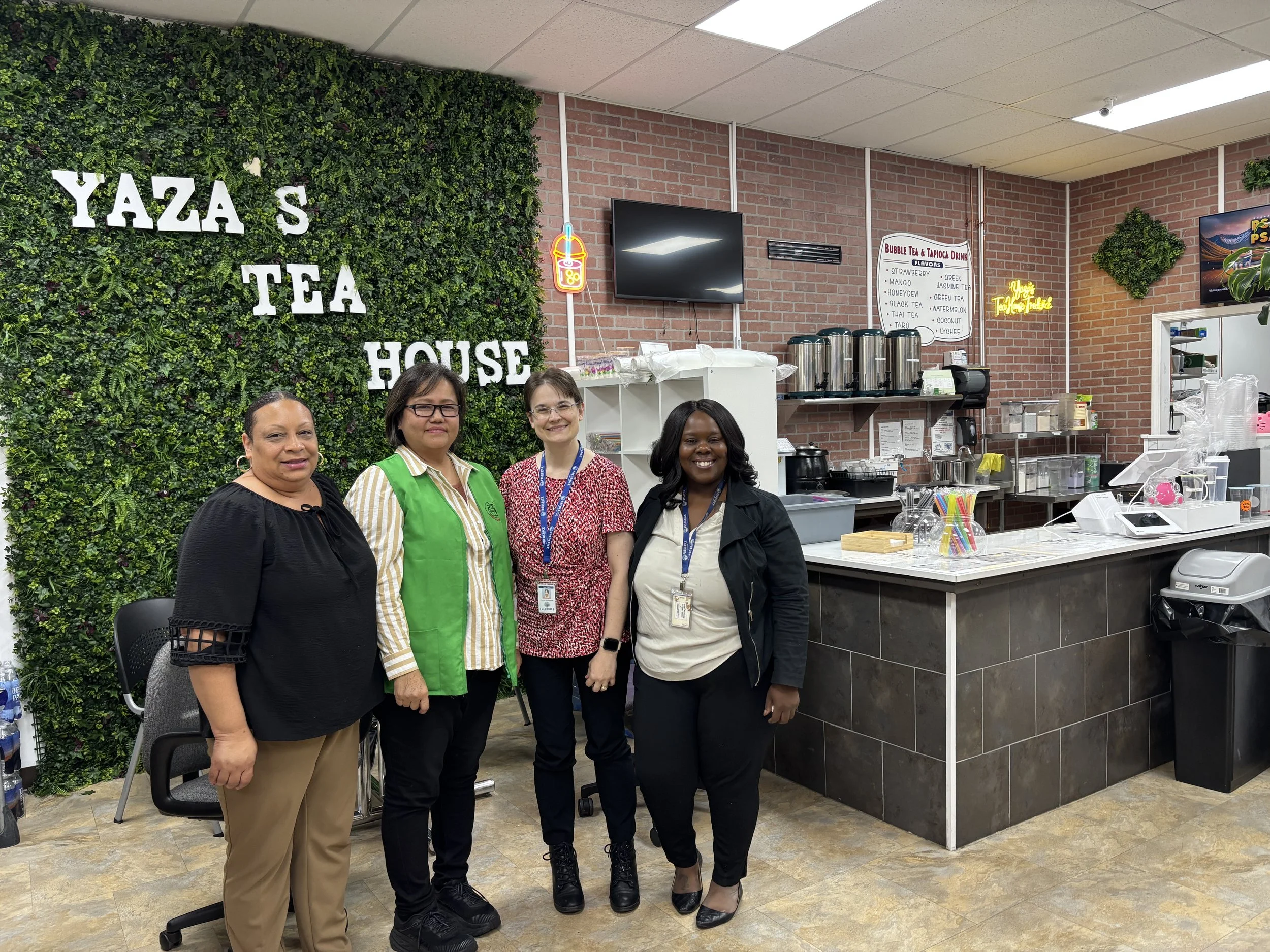  Carol attending a business visit with a local retail business. 