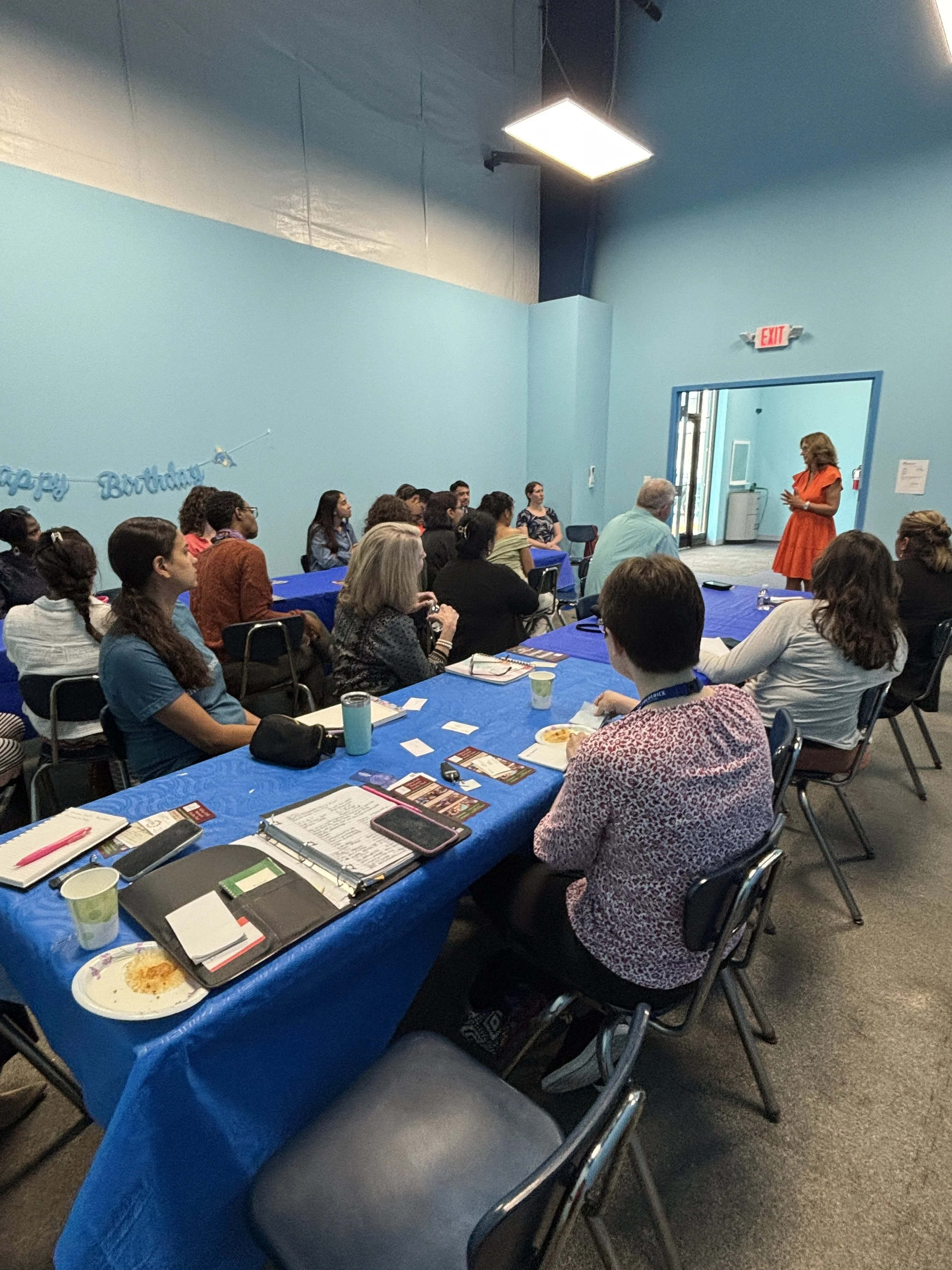  Carol helping to support partner organization events. 