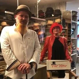 Markus Kotte und Gerdi Veldenzer von Hut Vetter